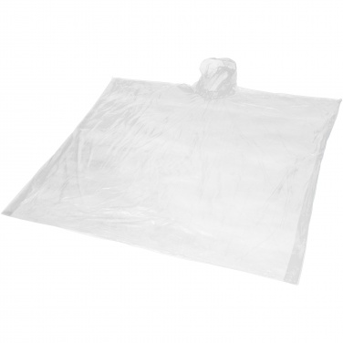 Logo trade promotional gifts picture of: Ziva disposable rain poncho with storage pouch