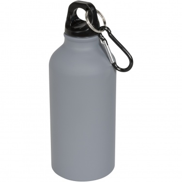 Logotrade advertising products photo of: Oregon 400 ml matte water bottle with carabiner