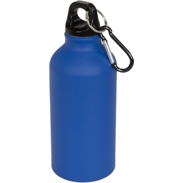 Logo trade advertising product photo of: Oregon 400 ml matte water bottle with carabiner