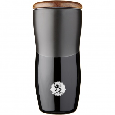 Logo trade promotional gifts picture of: Double-walled ceramic tumbler Reno 370 ml