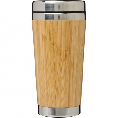 Logo trade corporate gifts image of: Bambus 450 ml tumbler with bamboo outer