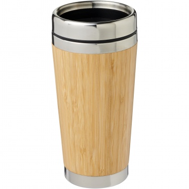 Logotrade advertising product image of: Bambus 450 ml tumbler with bamboo outer