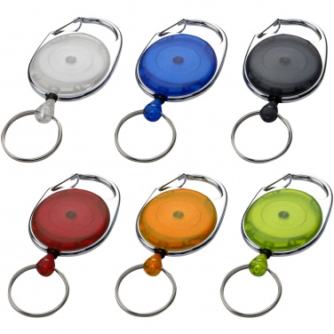 Logo trade business gifts image of: Gerlos roller clip keychain