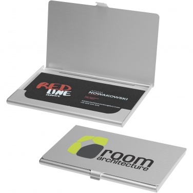 Logo trade promotional merchandise image of: Shanghai business card holder