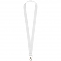 Impey lanyard with convenient hook, White