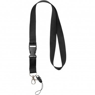 Logotrade promotional product picture of: Sagan phone holder lanyard with detachable buckle