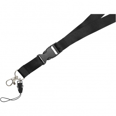 Logo trade promotional merchandise image of: Sagan phone holder lanyard with detachable buckle