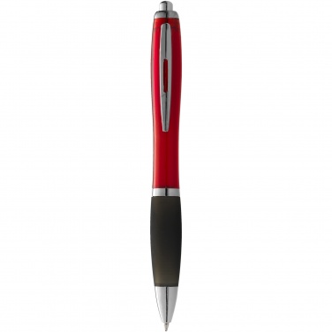 Logotrade promotional giveaway image of: Nash ballpoint pen coloured barrel and black grip