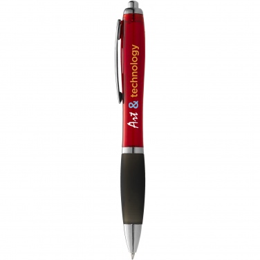 Logotrade corporate gift image of: Nash ballpoint pen coloured barrel and black grip