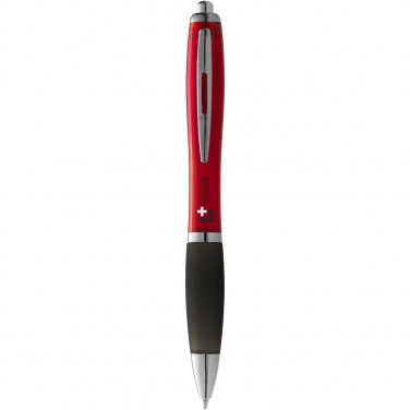 Logotrade business gift image of: Nash ballpoint pen coloured barrel and black grip