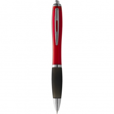 Logotrade corporate gift picture of: Nash ballpoint pen coloured barrel and black grip