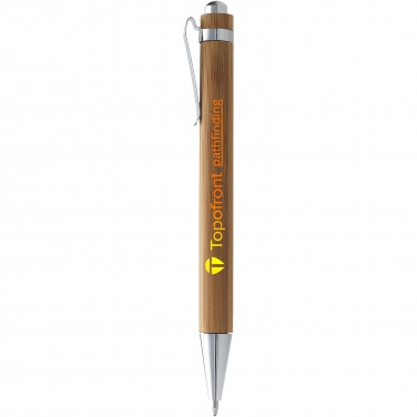 Logo trade promotional items image of: Celuk bamboo ballpoint pen