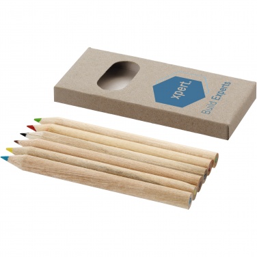 Logo trade promotional merchandise picture of: Ayola 6-piece coloured pencil set