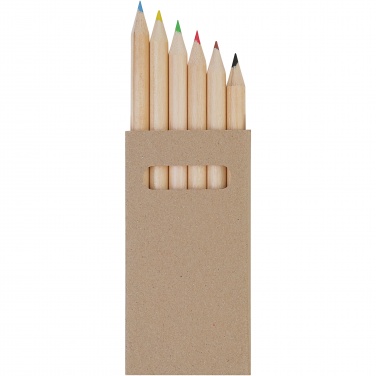 Logotrade advertising products photo of: Ayola 6-piece coloured pencil set