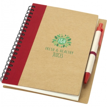 Logo trade advertising products picture of: Priestly recycled notebook with pen