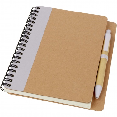 Logotrade promotional merchandise picture of: Priestly recycled notebook with pen