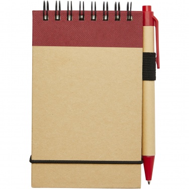 Logo trade promotional product photo of: Zuse A7 recycled jotter notepad with pen