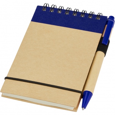 Logo trade promotional product photo of: Zuse A7 recycled jotter notepad with pen