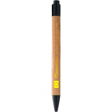 Logo trade advertising products image of: Borneo bamboo ballpoint pen