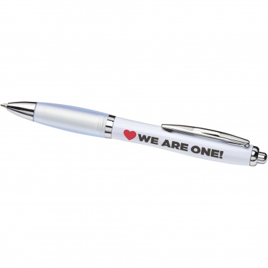 Logo trade business gift photo of: Nash ballpoint pen with coloured barrel and grip