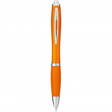 Logo trade promotional items picture of: Nash ballpoint pen with coloured barrel and grip