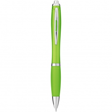 Logotrade promotional product picture of: Nash ballpoint pen with coloured barrel and grip