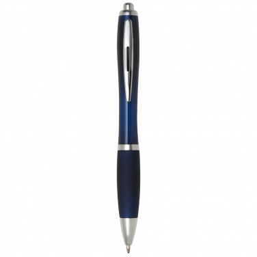 Logo trade promotional merchandise picture of: Nash ballpoint pen with coloured barrel and grip