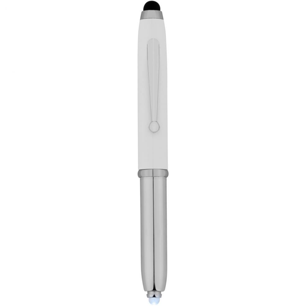 Logo trade promotional gift photo of: Xenon stylus ballpoint pen with LED light