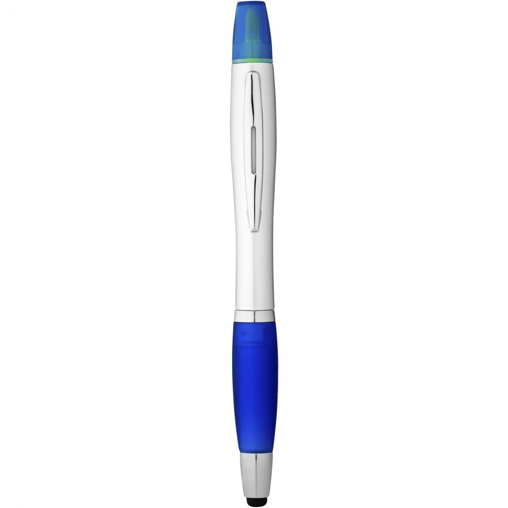 Logo trade corporate gift photo of: Nash stylus ballpoint pen and highlighter