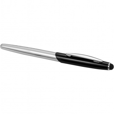 Logo trade promotional items image of: Geneva stylus ballpoint pen and rollerball pen set