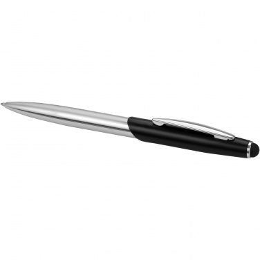 Logo trade corporate gift photo of: Geneva stylus ballpoint pen and rollerball pen set