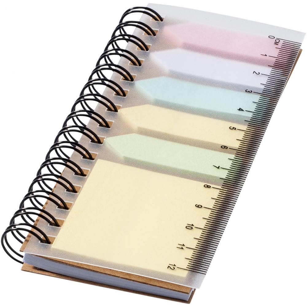 Logotrade advertising products photo of: Spinner spiral notebook with coloured sticky notes