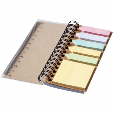 Logotrade corporate gift picture of: Spinner spiral notebook with coloured sticky notes