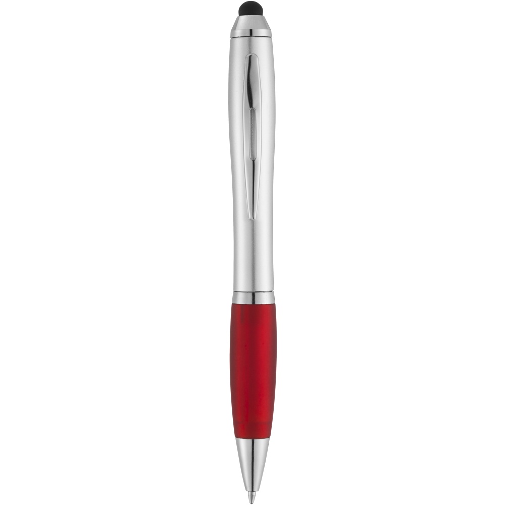 Logo trade business gifts image of: Nash stylus ballpoint with coloured grip