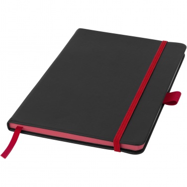 Logo trade business gift photo of: Colour-edge A5 hard cover notebook