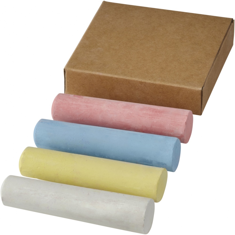 Logo trade promotional items picture of: Screech 4-piece chalk set