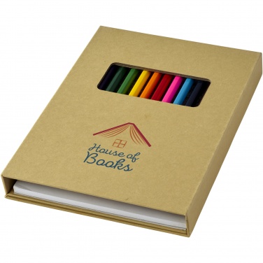 Logo trade promotional gifts image of: Pablo colouring set with drawing paper