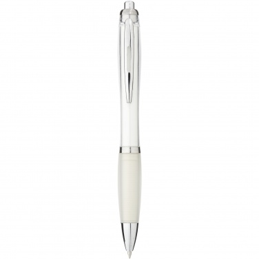 Logo trade promotional merchandise image of: Nash ballpoint pen coloured barrel and grip