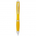 Nash ballpoint pen coloured barrel and grip, Yellow