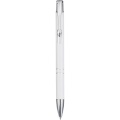 Moneta aluminium click ballpoint pen, White