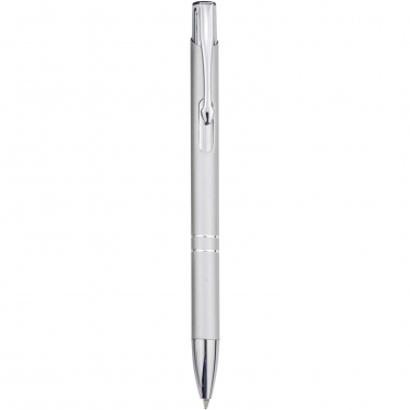 Logo trade promotional merchandise picture of: Moneta aluminium click ballpoint pen