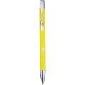 Moneta aluminium click ballpoint pen, Yellow