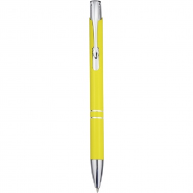 Logo trade promotional products image of: Moneta aluminium click ballpoint pen