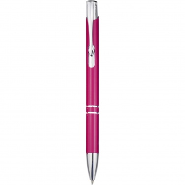 Logo trade promotional merchandise image of: Moneta aluminium click ballpoint pen