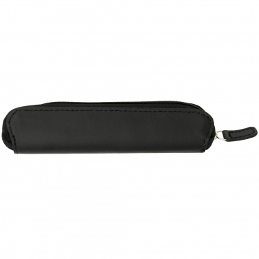 Logo trade promotional giveaways image of: Carbon duo pen gift set with pouch