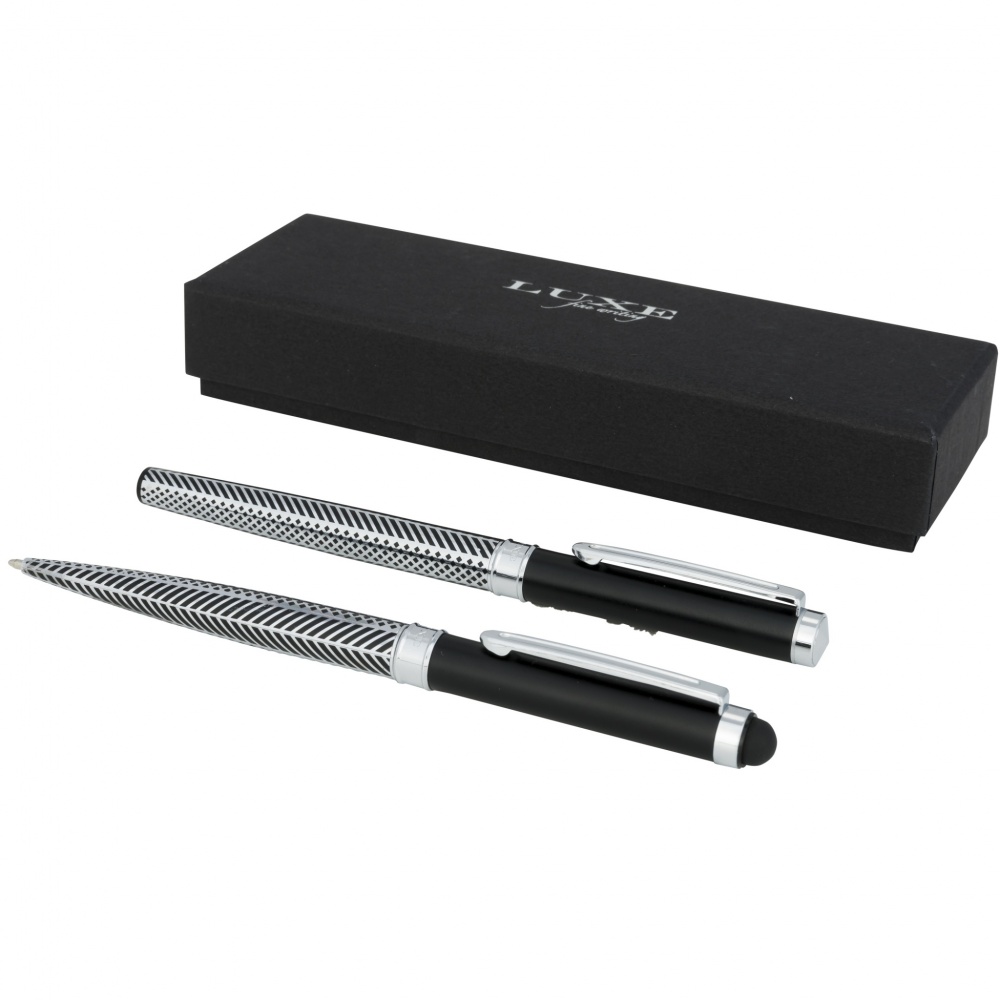 Logo trade promotional merchandise photo of: Empire duo pen gift set