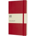 Moleskine Classic L soft cover notebook - ruled, Scarlet red