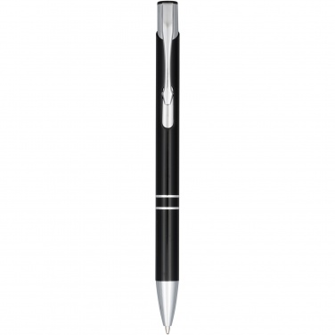 Logo trade promotional products image of: Moneta anodized aluminium click ballpoint pen