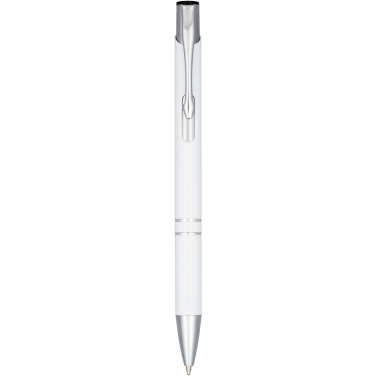 Logo trade promotional products image of: Moneta anodized aluminium click ballpoint pen