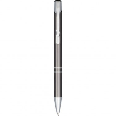 Logo trade promotional merchandise picture of: Moneta anodized aluminium click ballpoint pen